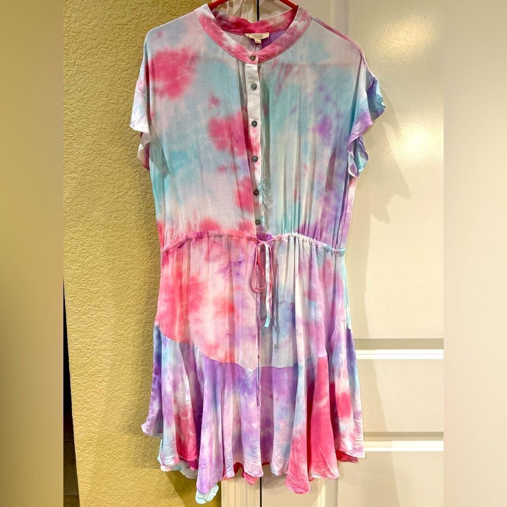 Tie-dyed dress size Large NWT from Oddy‎